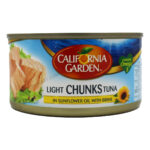 California Garden Light Chunks Tuna in Sunflower Oil with Brine - 185 g