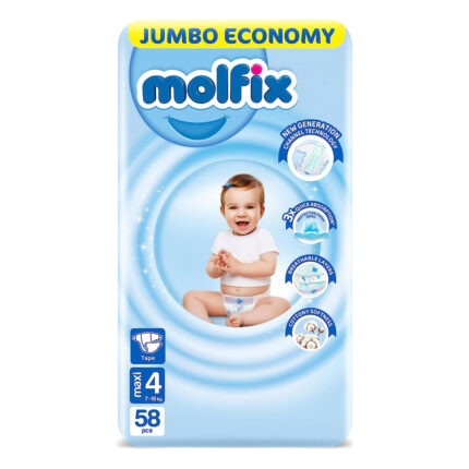 Molfix Diapers Maxi Size 4 - 58 Pcs
