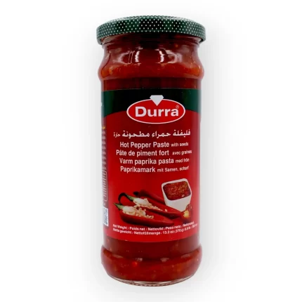 Durra Hot Pepper Paste with Seeds - 370 g