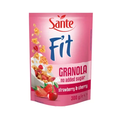 Sante Fit Granola Strawberry & Cherry - 300g
